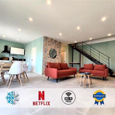 Colormix 3 Etoiles - 95M2 Plein Centre - Ensoleille Climatise Apartamento Mèze Exterior foto